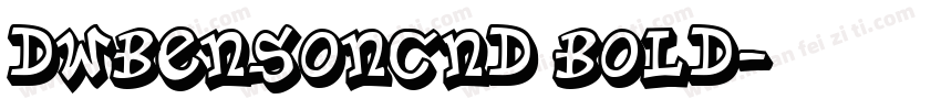 DWBensonCnd Bold字体转换